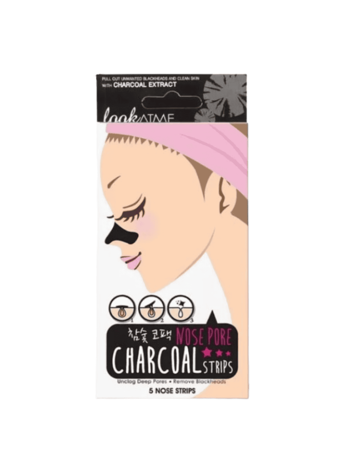 LOOK AT ME Nose Pore Strips CHARCOAL