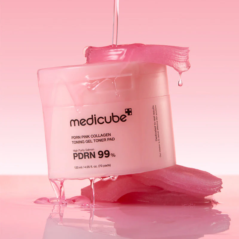 Medicube PDRN Pink Collagen Toning Gel Toner Pad (70ea)