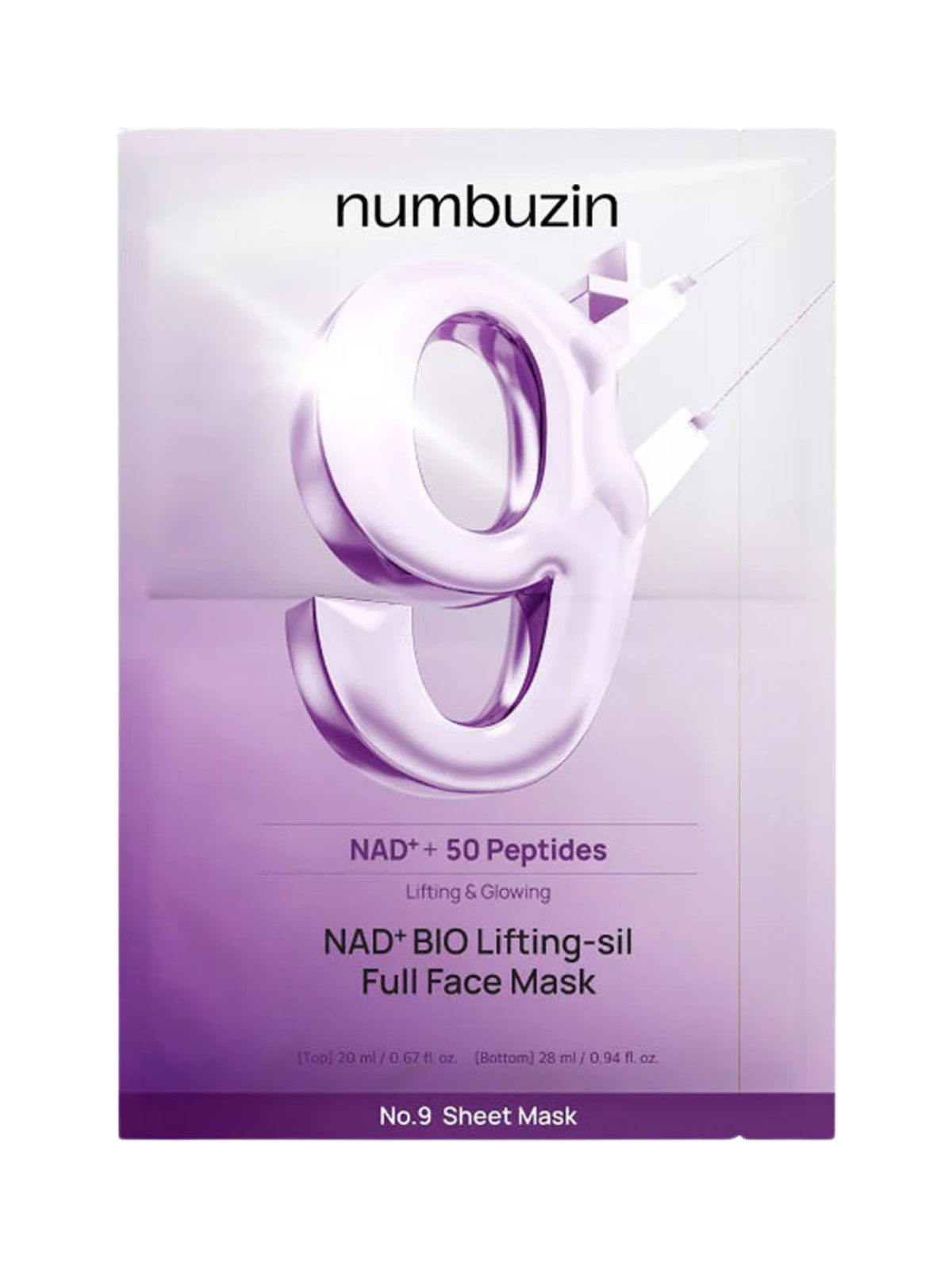 NUMBUZIN No.9 NAD Bio Lifting-sil Full Face Mask (1pcs)