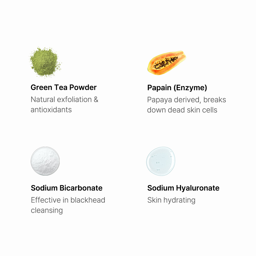 BY WISHTREND Green Tea & Enzyme Powder Wash