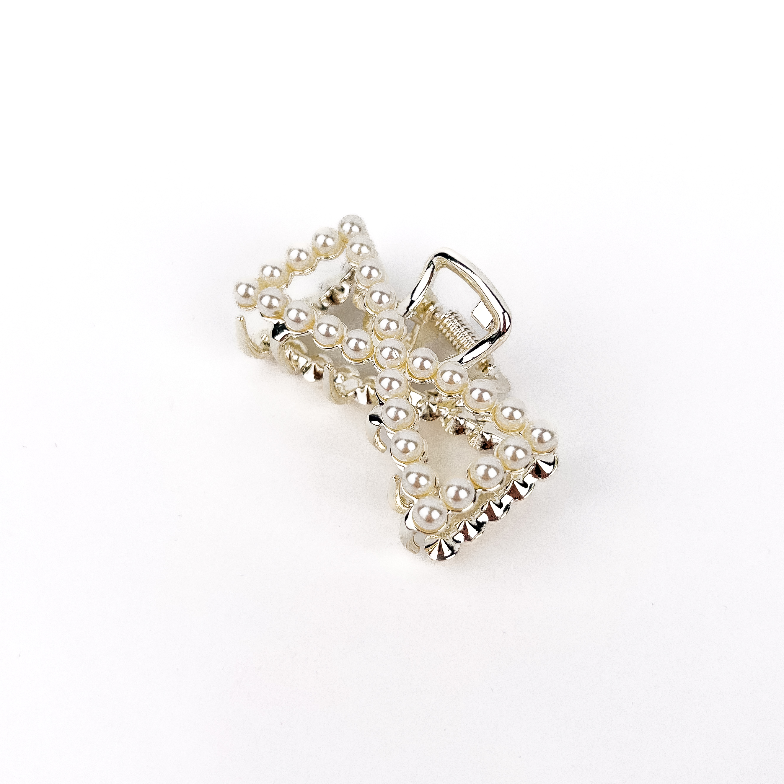 Hairclip Bow with Pearls