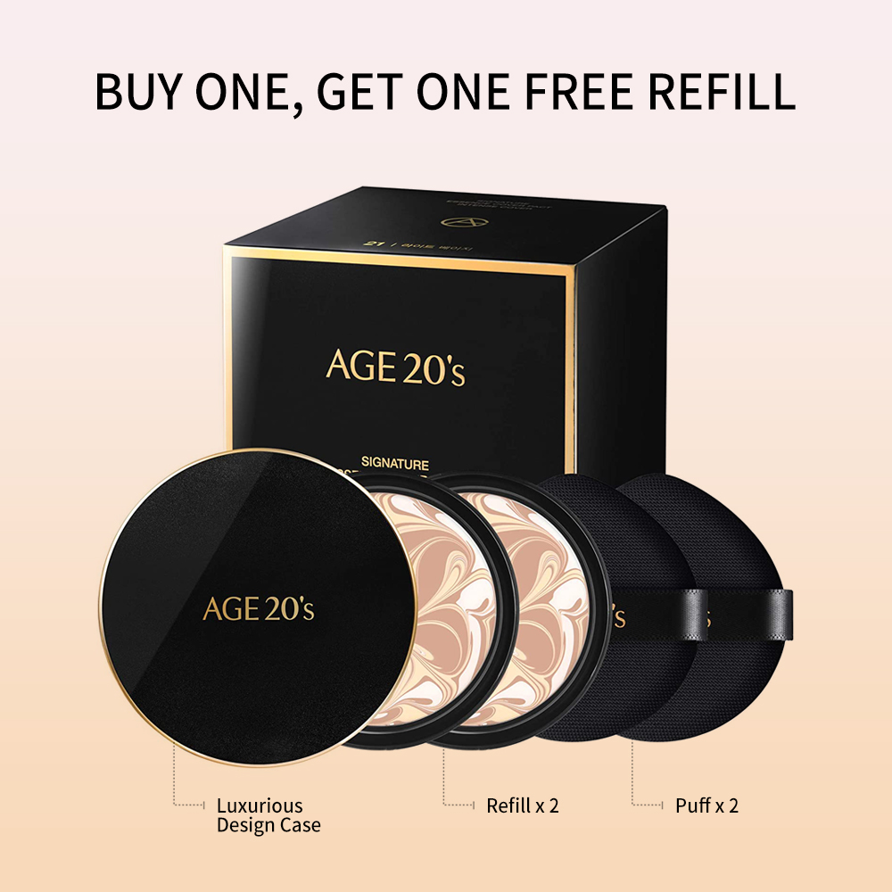 AGE20s Signature Essence Cover Pact Intense Cover plus Refill - #21 - Light Beige