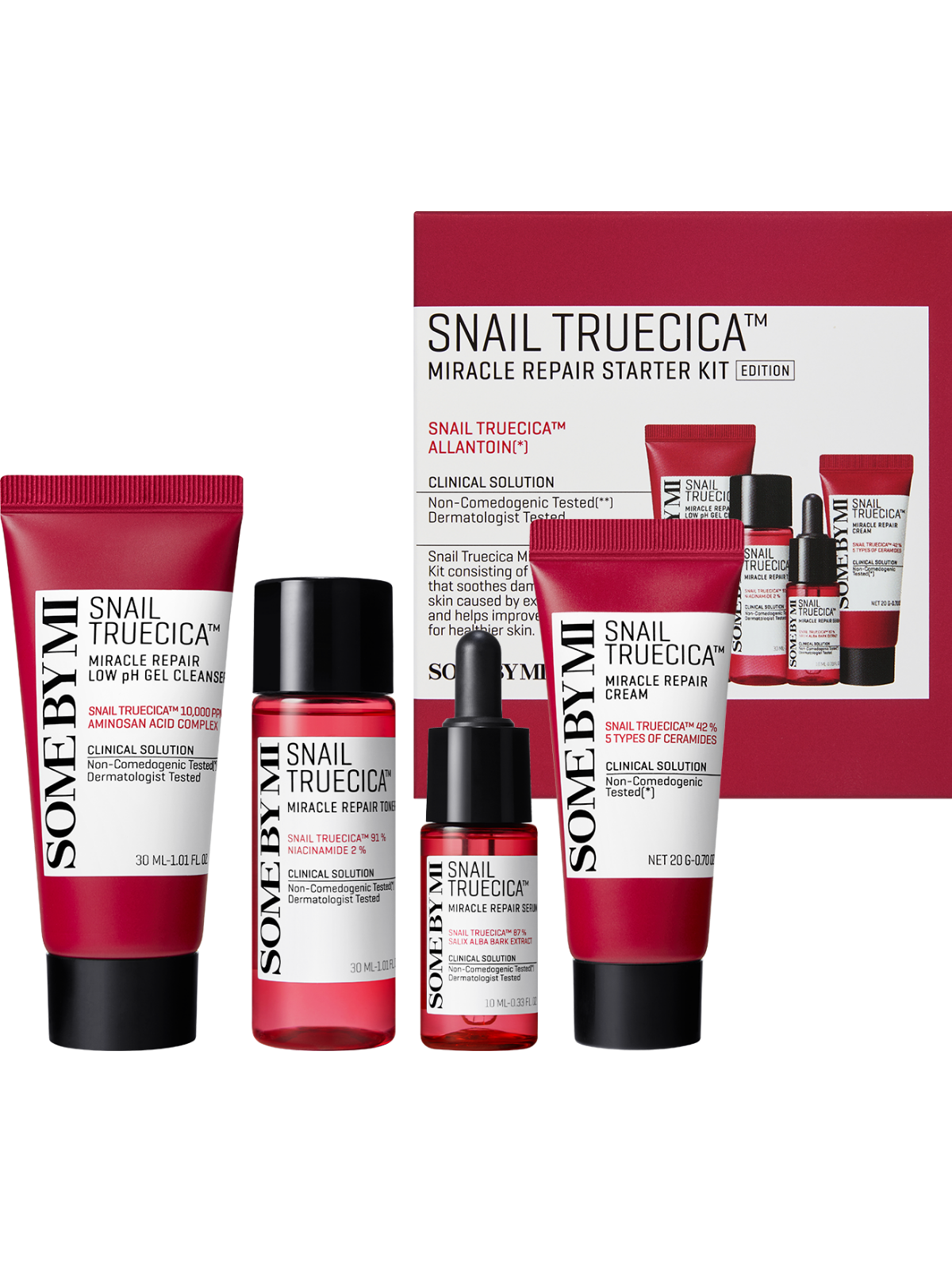 SOMEBYMI Snail TrueCICA Miracle Repair Starter Kit SOMEBYMI Snail TrueCICA Miracle Repair Starter Kit