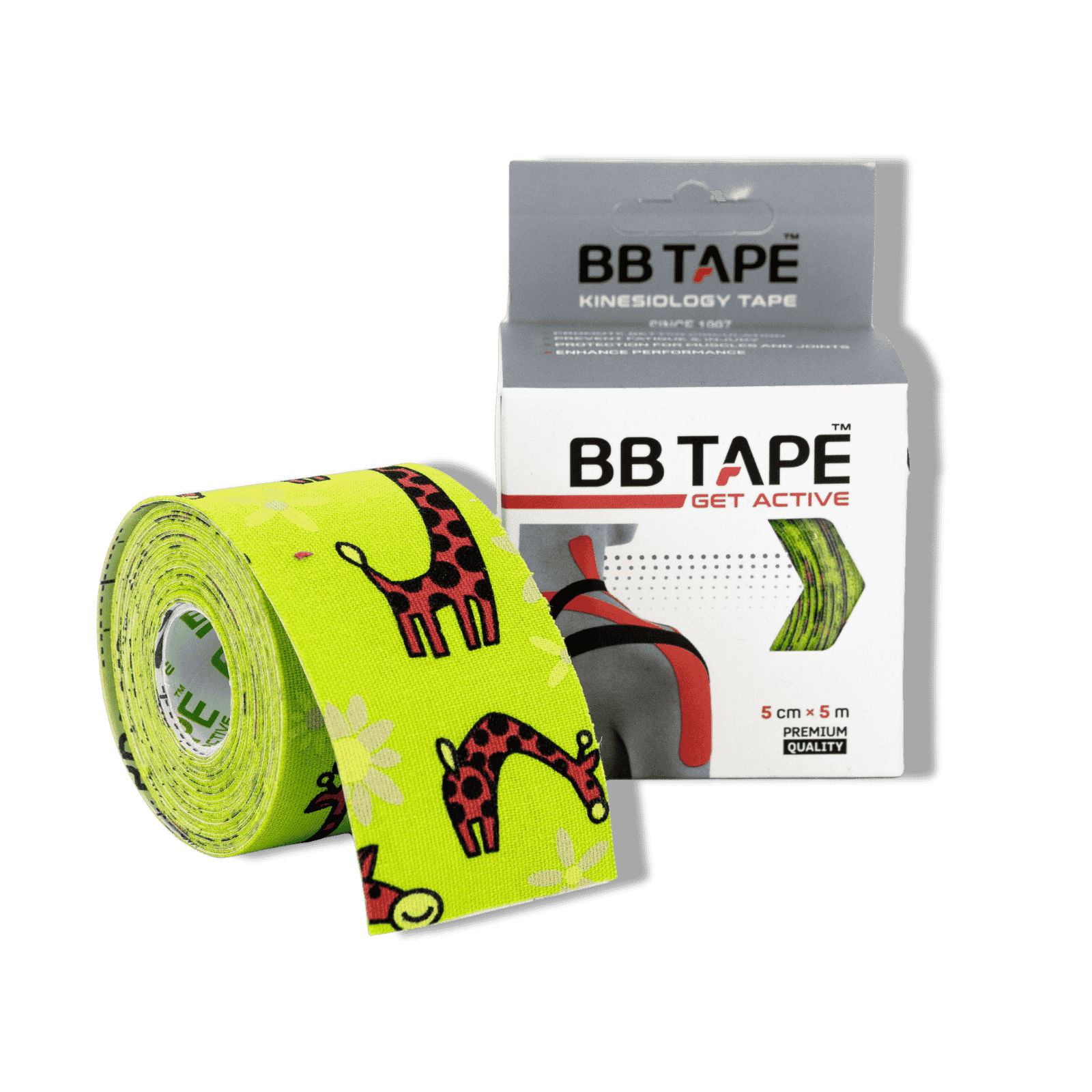 BBTAPE Standard Pattern Giraffe Lime Green