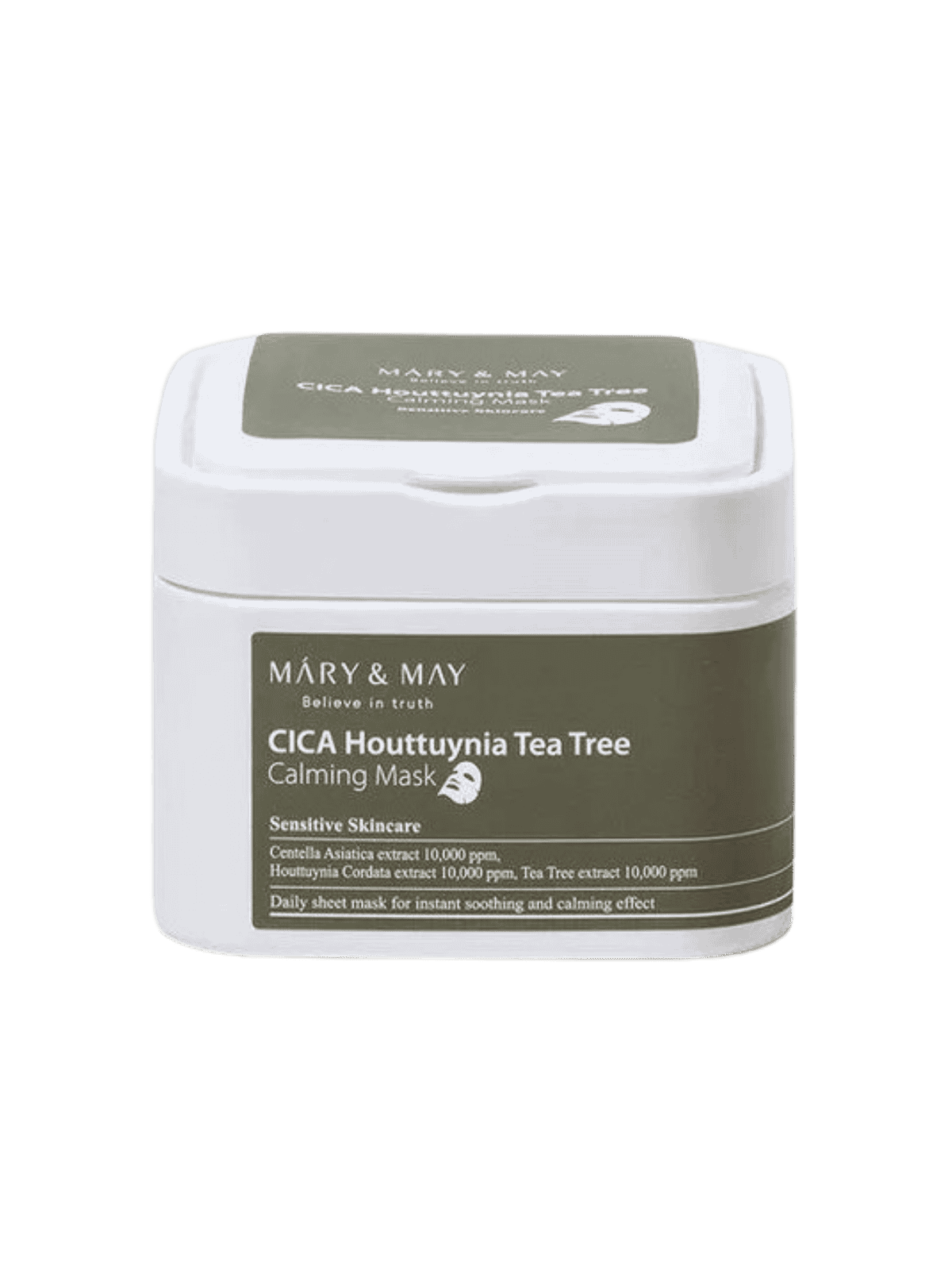 MARY&MAY CICA Houttuynia Tea Tree Calming Mask 30pc