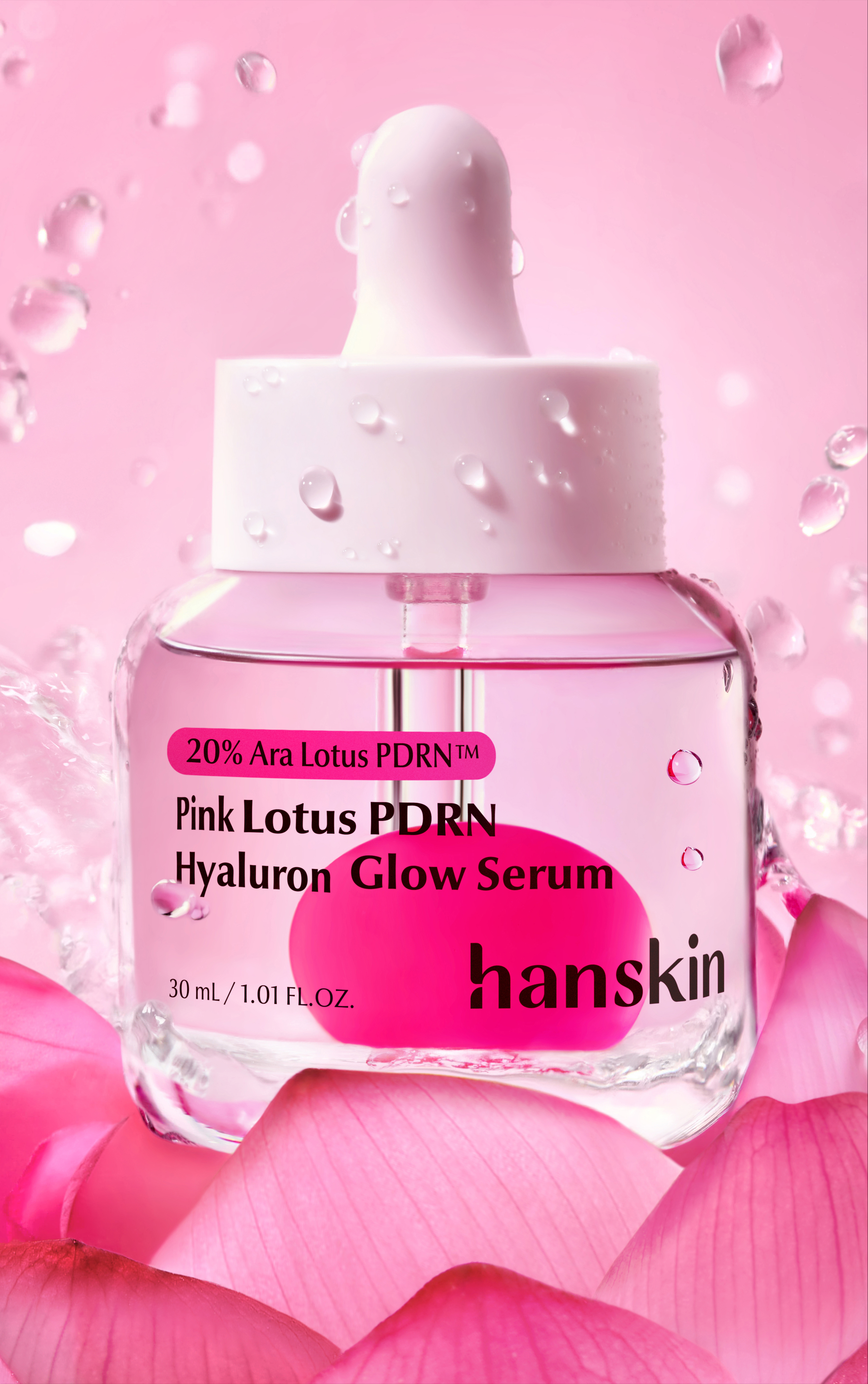 HANSKIN Pink Lotus PDRN Hyaluron Glow Serum 30ml