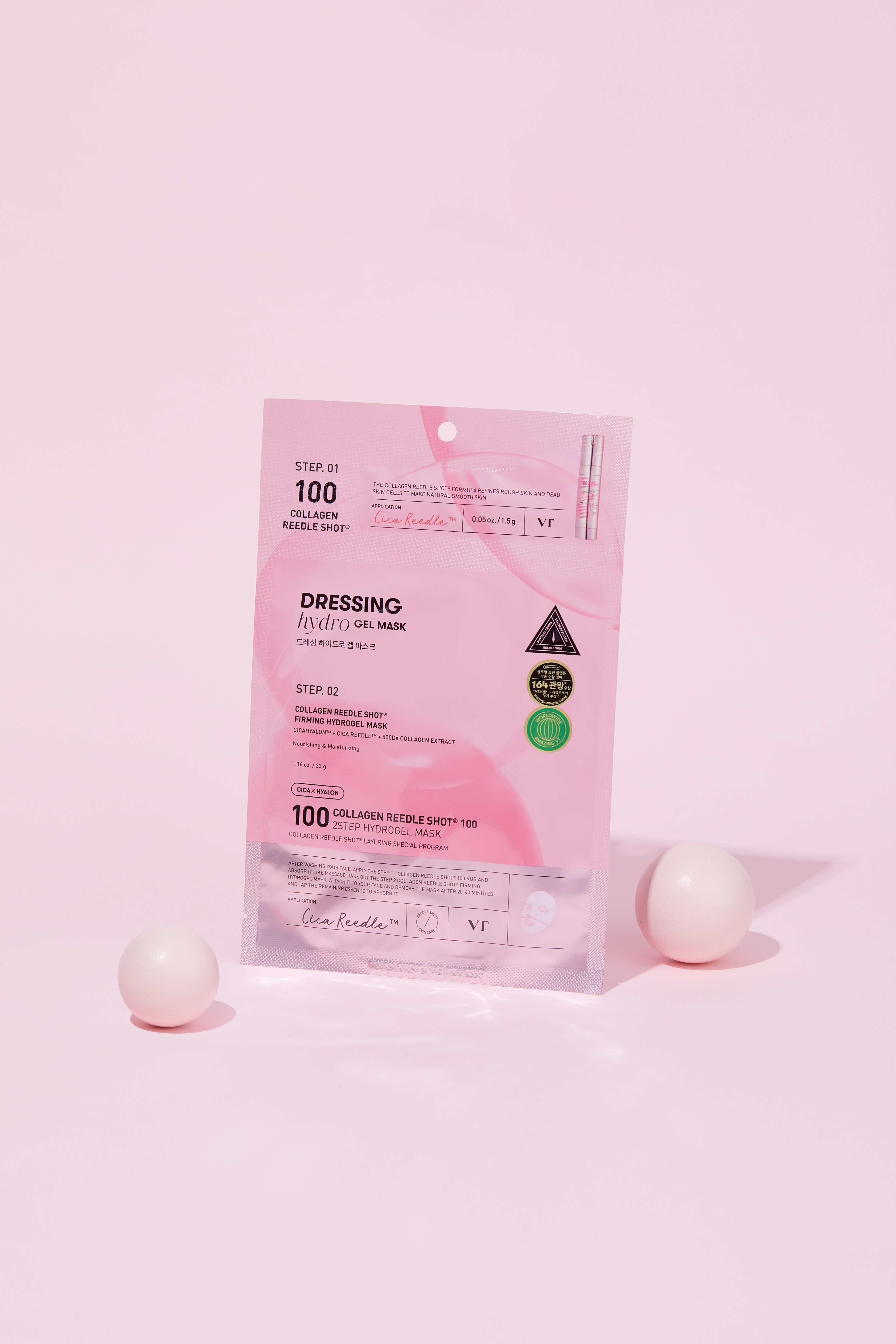 VT COSMETICS Collagen Reedle Shot 100 2-Step Hydrogel Mask