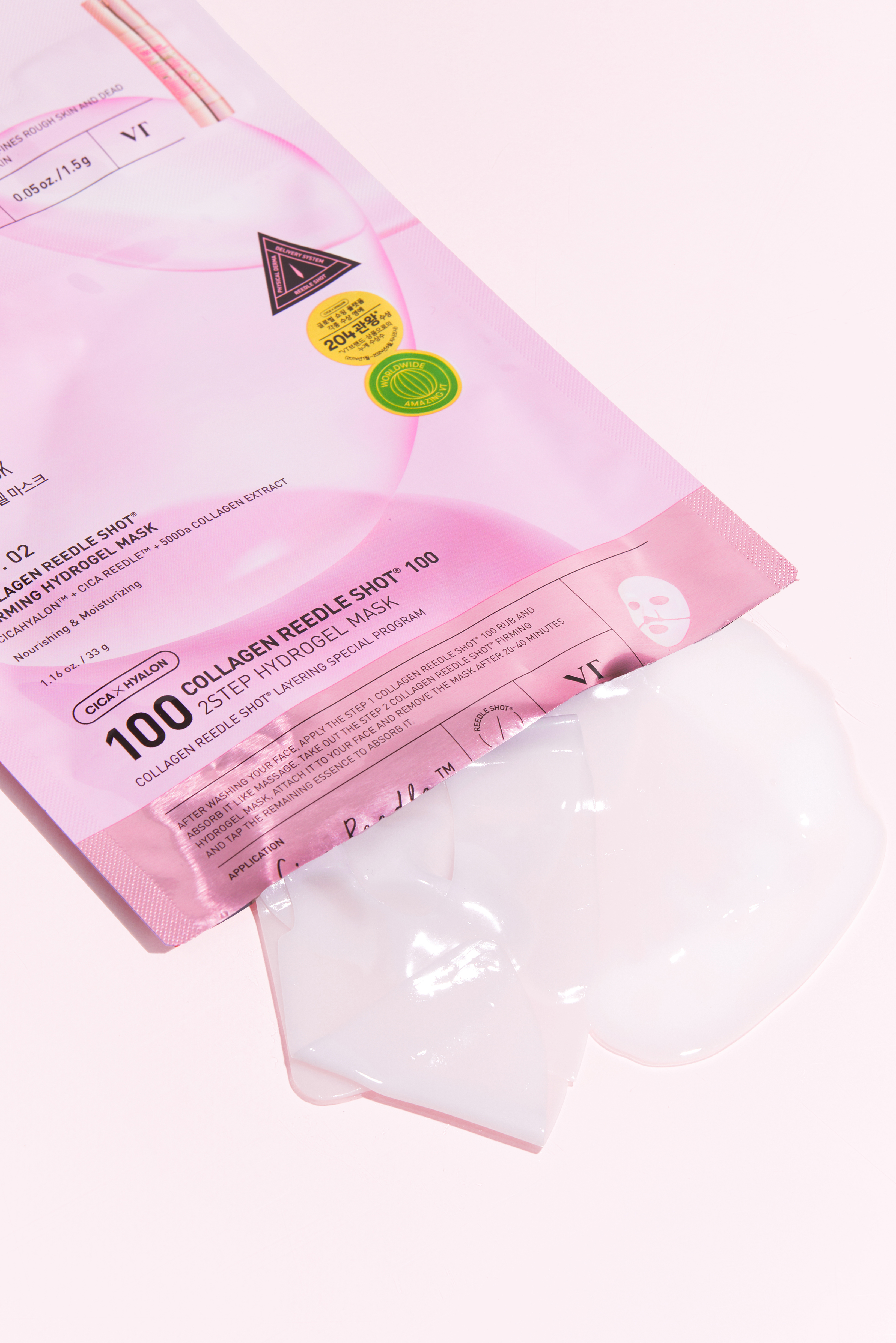 VT COSMETICS Collagen Reedle Shot 100 2-Step Hydrogel Mask