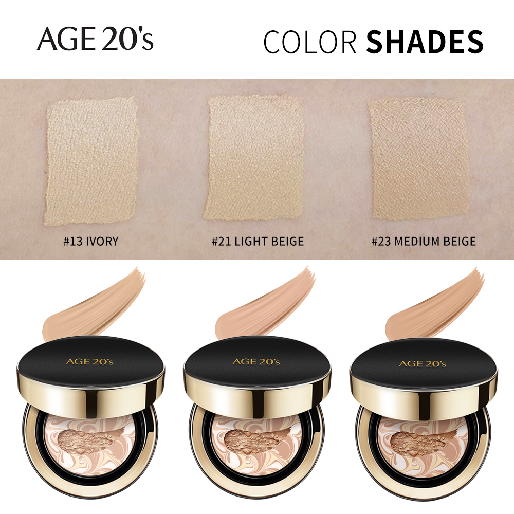 AGE20s Signature Essence Cover Pact Intense Cover plus Refill - #21 - Light Beige