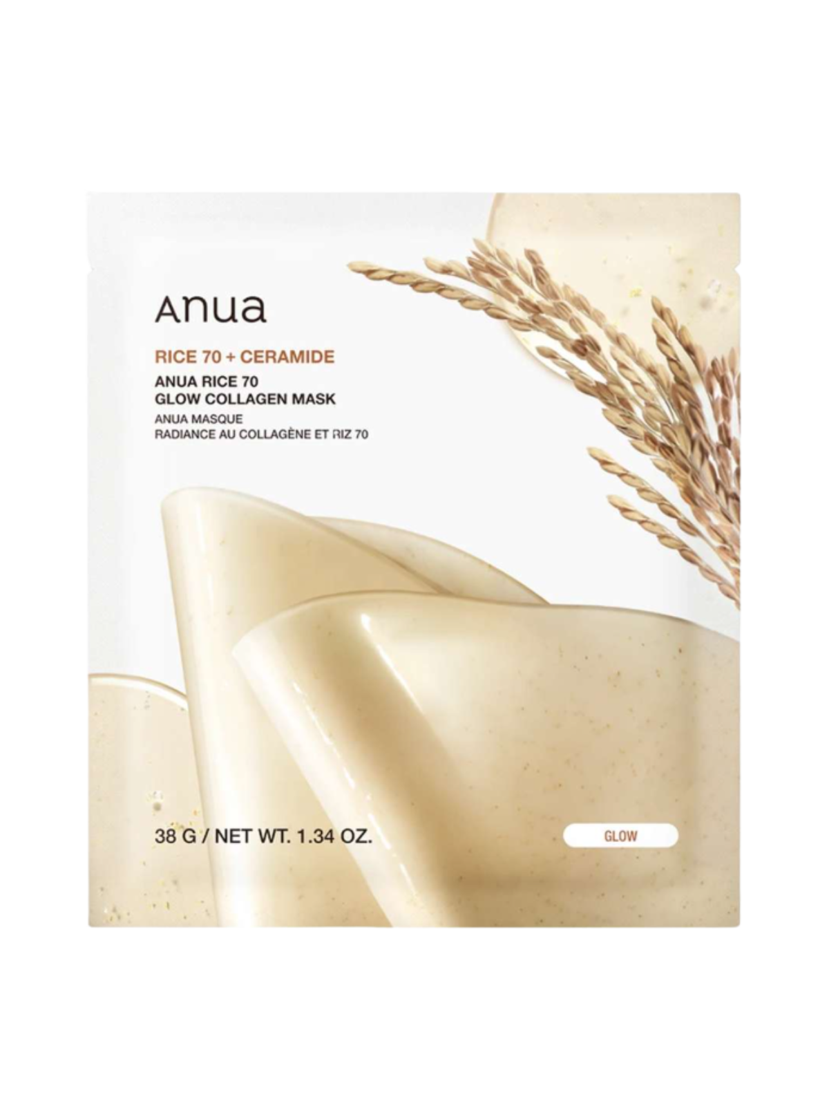 ANUA Rice 70 Glow Collagen Mask