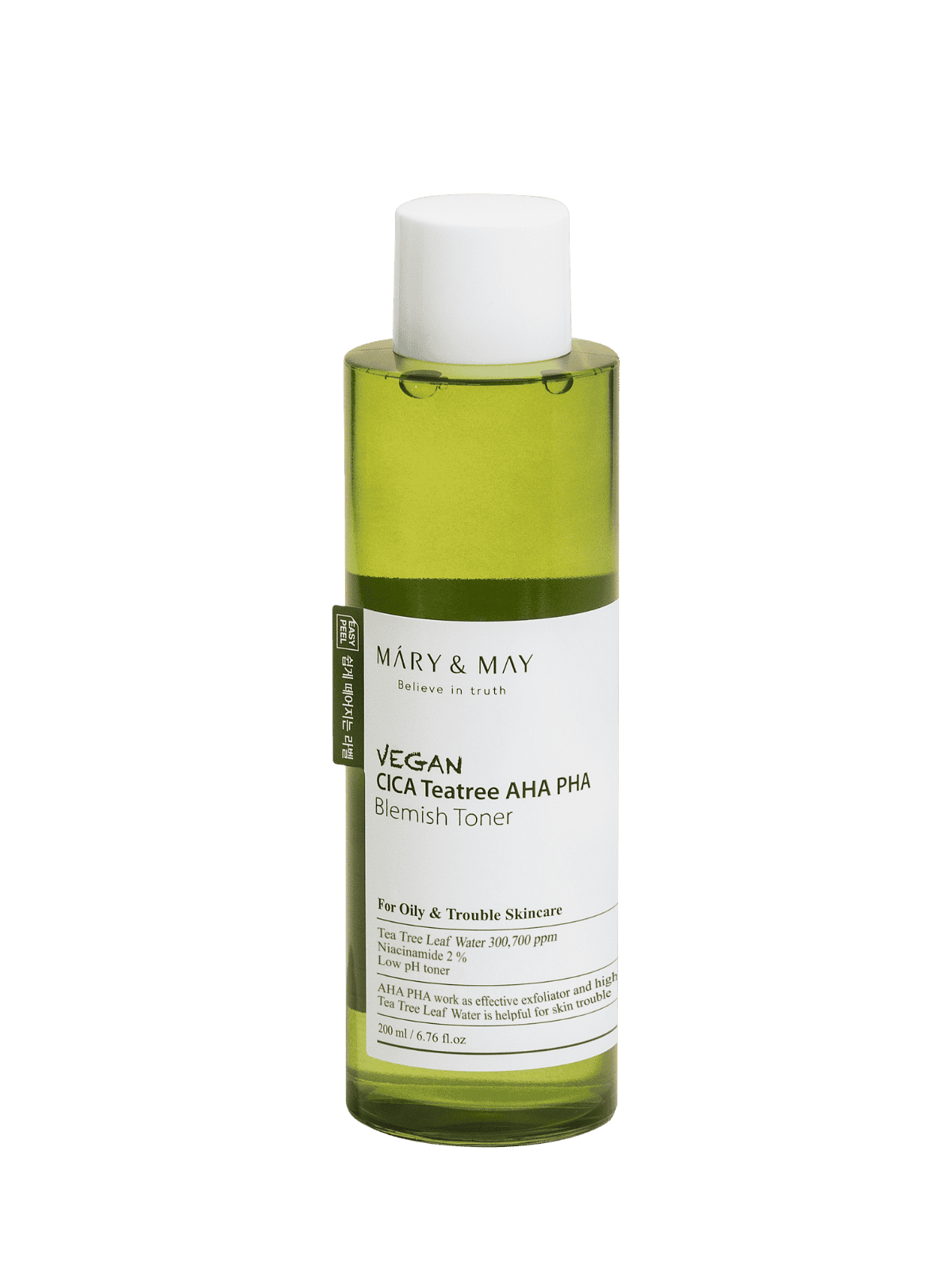 MARY&MAY Vegan CICA Tea Tree AHA PHA Toner