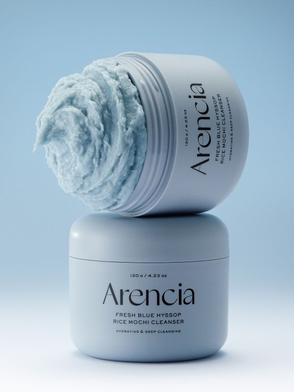Arencia Fresh Blue Hyssop Rice Mochi Cleanser 120g