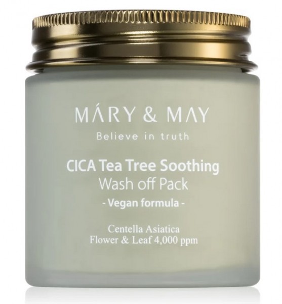 MARY&MAY Vegan CICA TeaTree Soothing Wash off Pack