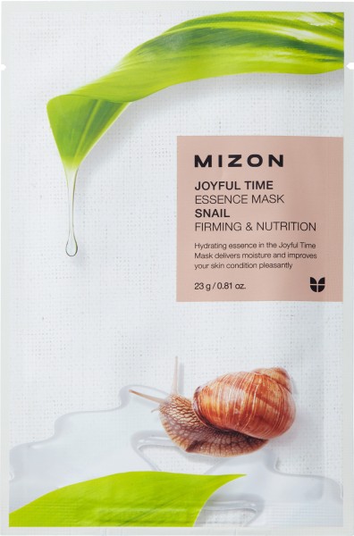 Eine regenerierende Tuchmaske mit Snail Mucin der Marke Mizon