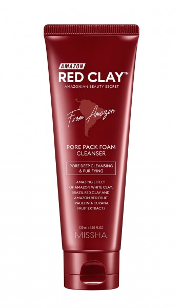 MISSHA Amazon Red Clay Pore Pack Foam Cleanser