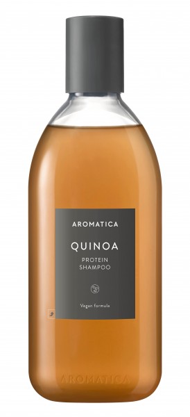 Ein Shampoo mit Quinoa der Marke Aromatica