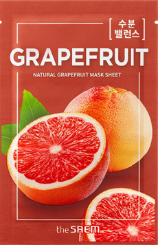 THE SAEM Natural Grapefruit Mask Sheet