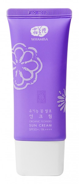 WHAMISA Organic Flowers Sun Cream SPF50+ PA++++