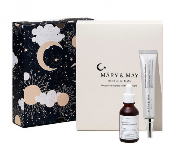MARY&MAY Be Bright Gift Set (Niacinamide Serum+Glutathion Eye Cream)