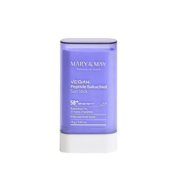 MARY&MAY Vegan Peptide Bakuchiol Sun Stick SPF50+ PA++++ 18g