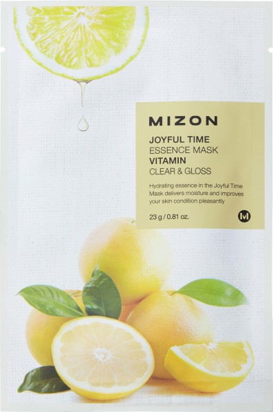Eine aufhellende Tuchmaske mit Vitamin C der Marke Mizon