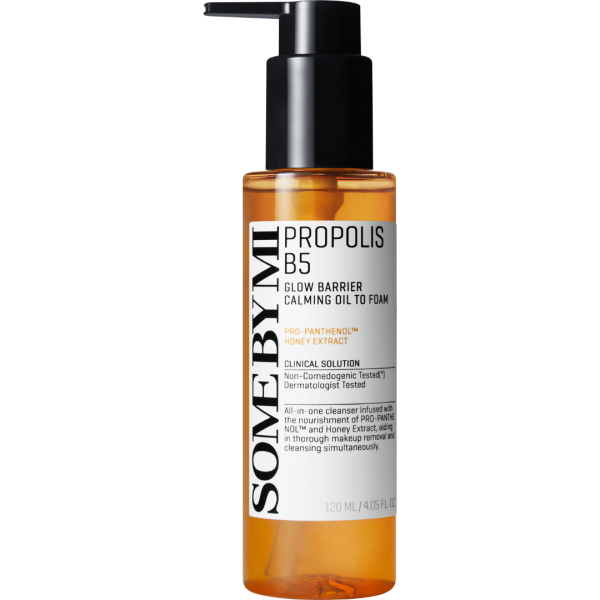 SOMEBYMI Propolis B5 Glow Barrier Calming Oil to Foam